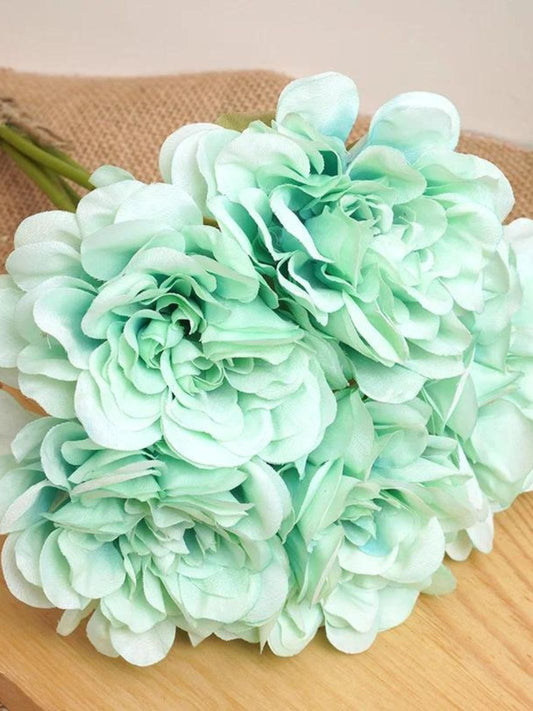 Artifloral - Bouquet de pivoine artificielle pour cérémonie - Turquoise