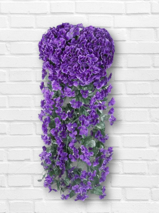 Artifloral - Fleurs artificielles suspendues - Violette