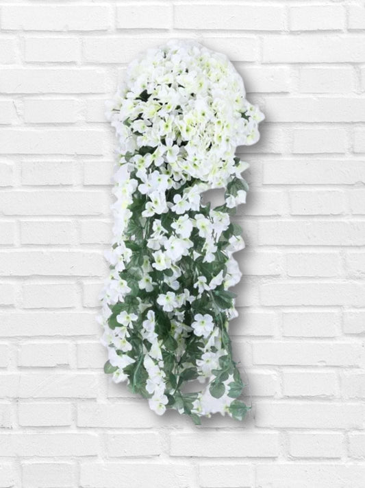 Fleurs artificielles suspendues - Blanche Artifloral - Fleurs artificielles suspendues - Blanche