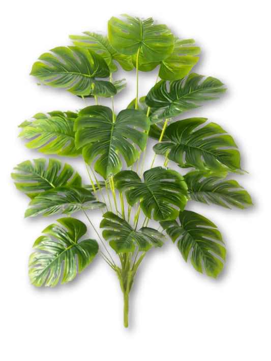 65cm Tropical Tree Large Artificial Plants Fake Turtle Leafs Plastic Palm Leaves Big Potted Monstera For Home Outdoor Room Decor