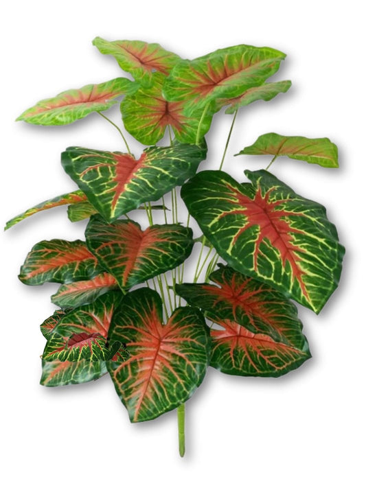 plante artificielle tropicale d'extérieur de 75 cm rouge